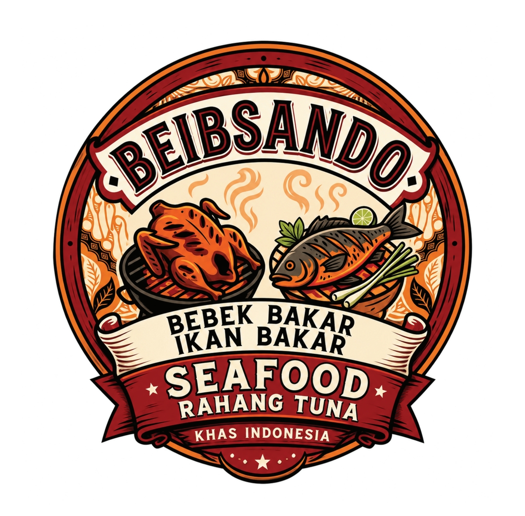 Lambang Beibsando bebek bakar dan ikan bakar